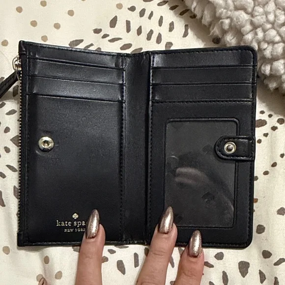 Kate Spade Textured Black Wallet - Picture 3 of 5